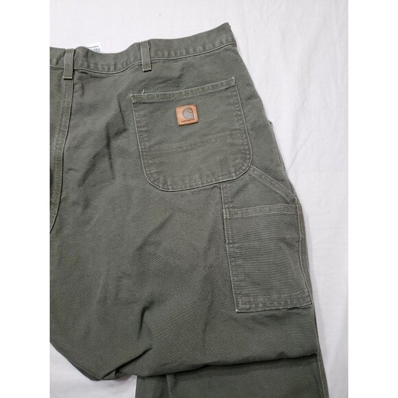 Carhartt Men's Green Loose Fit Cargo Carpenter Pants Size 44 x 32 Gorpcore - Picture 7 of 9